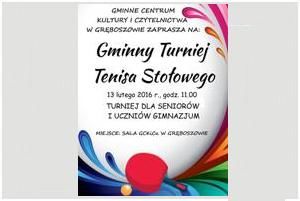 Gminny Turniej Tenisa Stołowego Seniorów