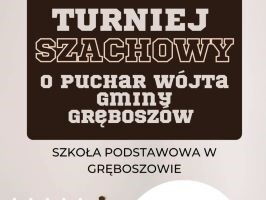Plakat turniej szachowy miniatura