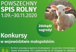 Konkursy dotyczące Powszechnego Spisu Rolnego w województwie małopolskim