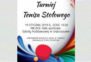 Zaproszenie na Turniej Tenisa Stołowego