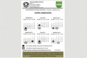 Harmonogram odbioru odpadów komunalnych od stycznia do czerwca 2017 r.