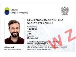 LEGITYMACJI ANKIETERA STATYSTYCZNEGO MINIATURA