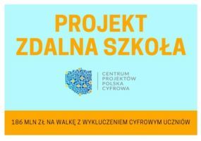 Wsparcie dla nauki zdalnej – projekt „Zdalna szkoła”
