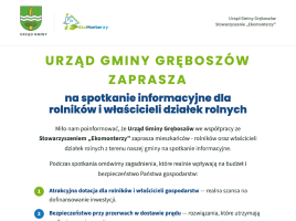 Ogloszenie spotkanie informacyjne dla Rolników miniatura