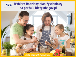 Plakat rodzinny plan żywieniowy
