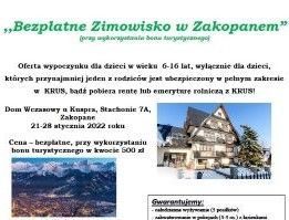 Zimowisko w Zakopanem