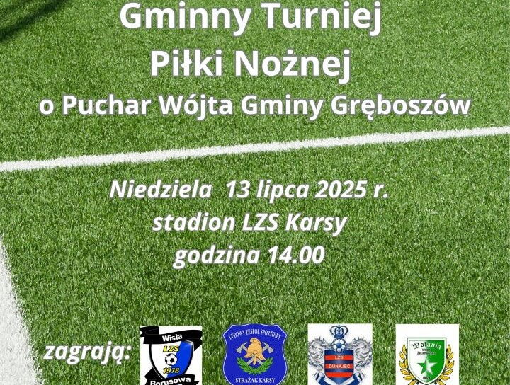 PLAKAT PUCHAR WÓJTA GMINY GRĘBOSZÓW MINIATURA
