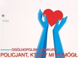Plakat konkursu Policjant, który mi pomógł miniatura