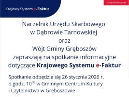 Plakat szkolenie w Gręboszowie z KSeF miniatura