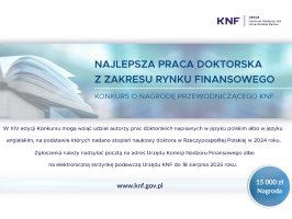 Konkursu o Nagrodę Przewodniczącego KNF miniatura