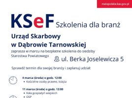 Plakat szkolenie z KSeF od 4 do 18 marca miniatura