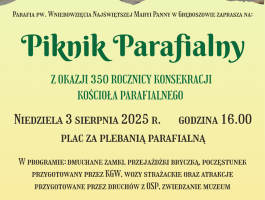 Plakat wielki piknik parafialny miniatura