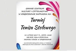 Zaproszenie na Turniej Tenisa Sołowego