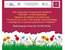 Rekrutacja KGW SWOJAKI Bo jak nie my to kto