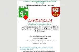 Aktywizacja mieszkańców obszarów wiejskich ze szczególnym uwzględnieniem Rolniczego Handlu Detalicznego
