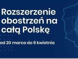 Obrazek z tekstrm od 20 marca w całej Polsce obowiązują rozszerzone zasady bezpieczeństwa