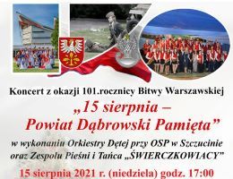 15 sierpnia - Koncert Powiat Dąbrowski Pamięta