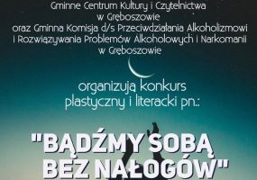 Plakat Bądźmy sobą bez nałogów