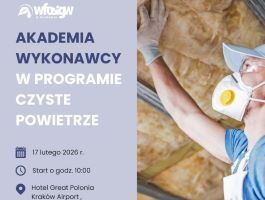 Plakat AKADEMIA WYKONAWCY w programie Czyste Powietrze miniatura