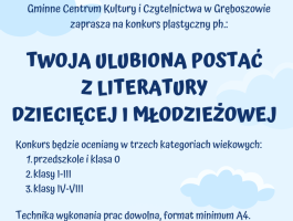 Plakat Twoja ulubiona postać z literatury dziecięcej i młodzieżowej miniatura