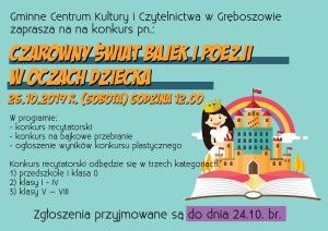 Konkurs „Czarowny świat bajek i poezji w oczach dziecka” – zaproszenie