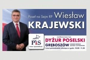 Dyżur poselski Posła Wiesława Krajewskiego w Gręboszowie