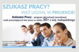 Szukasz pracy?? Weź udział w projekcie ANIMATOR PRACY !!