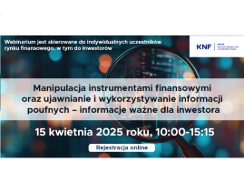 Plakat webinarium dla inwestorów miniatura
