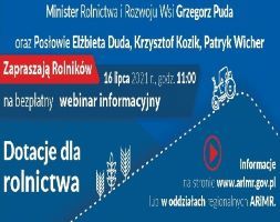 Bezpłatny webinar informacyjny dla rolników
