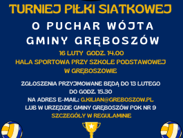 Plakat V Gminnym Turnieju Piłki Siatkowej miniatura