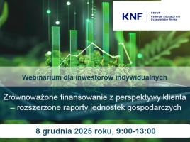 Plakat Zrównoważone finansowanie miniatura