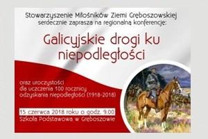 „Galicyjskie drogi ku niepodległości” – zaproszenie na konferencję
