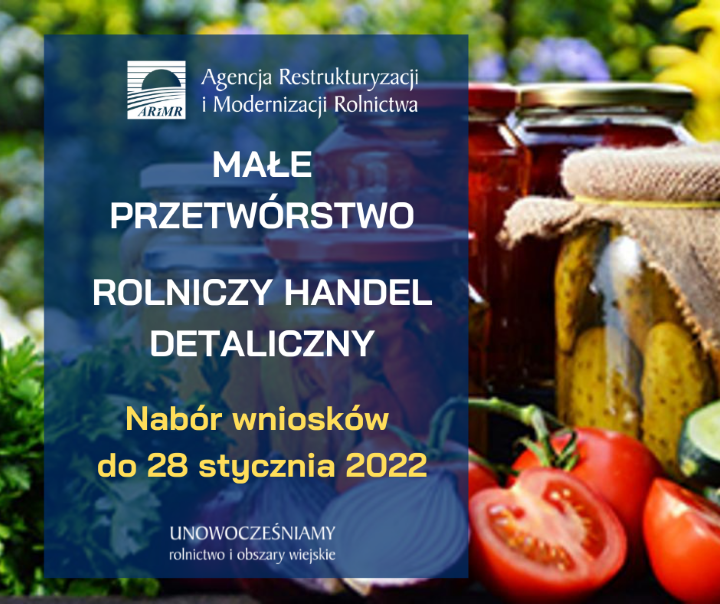 Ostatnie dni na ubieganie się o wsparcie na małe przetwórstwo i RHD