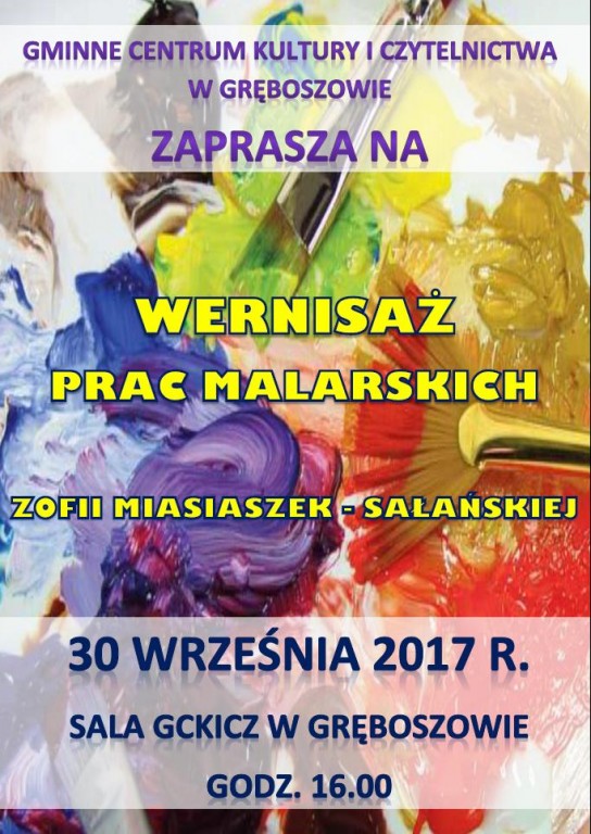 files/pliki/aktualnosci/2017/09wrzesien/Wernisaz prac malarskich Zofii Misiaszek-Salanskiej/1.JPG