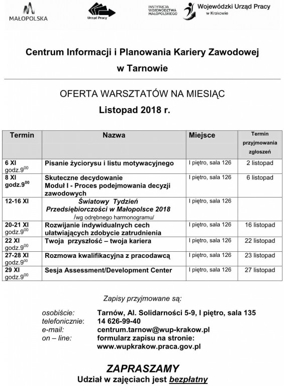 files/pliki/aktualnosci/2018/08sierpen/Bezplatne zajecia/harmonogram XI_1.jpg