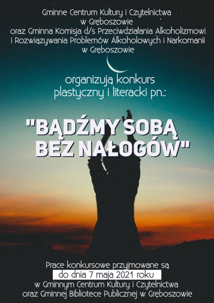 Plakat Bądźmy sobą bez nałogów