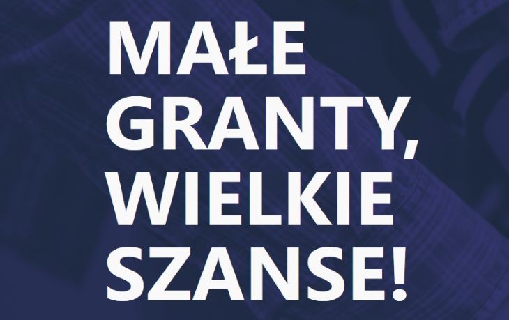Plakat Konkurs „Równać Szanse - Małe Granty”