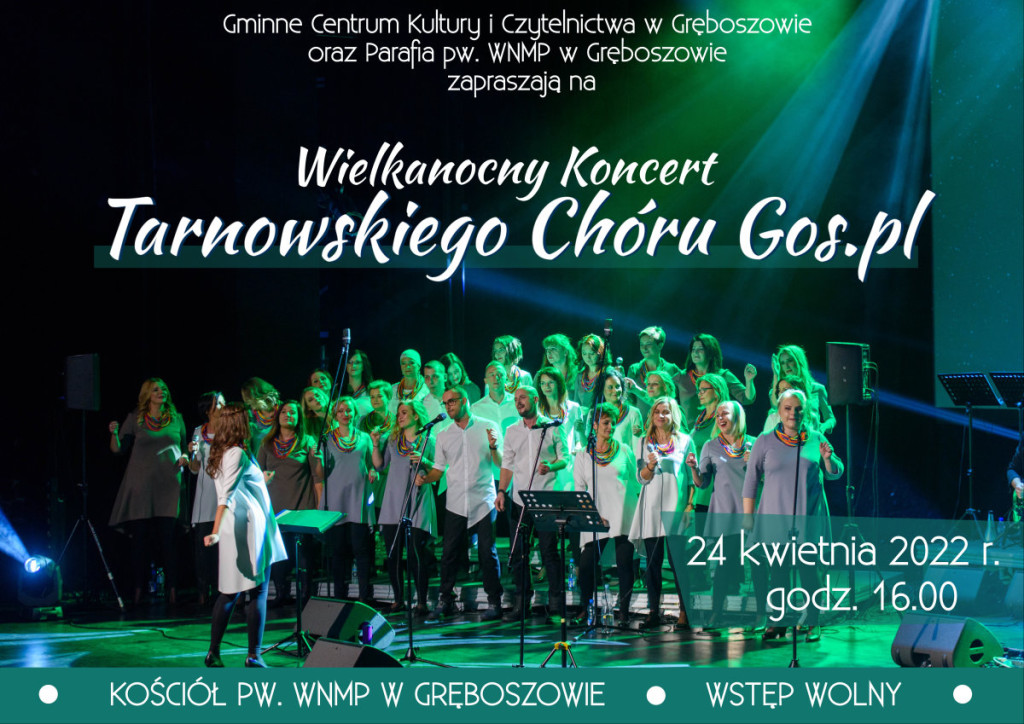 Wielkanocny Koncert Tarnowskiego Chóru GOS.PL w Gręboszowie