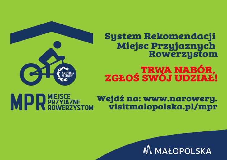 Baner miejsca przyjazdne rowerzystom