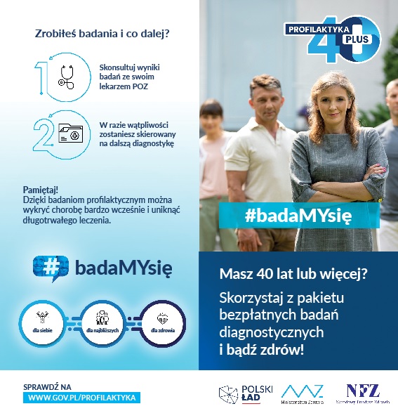 Plakat Profilaktyka 40 PLUS