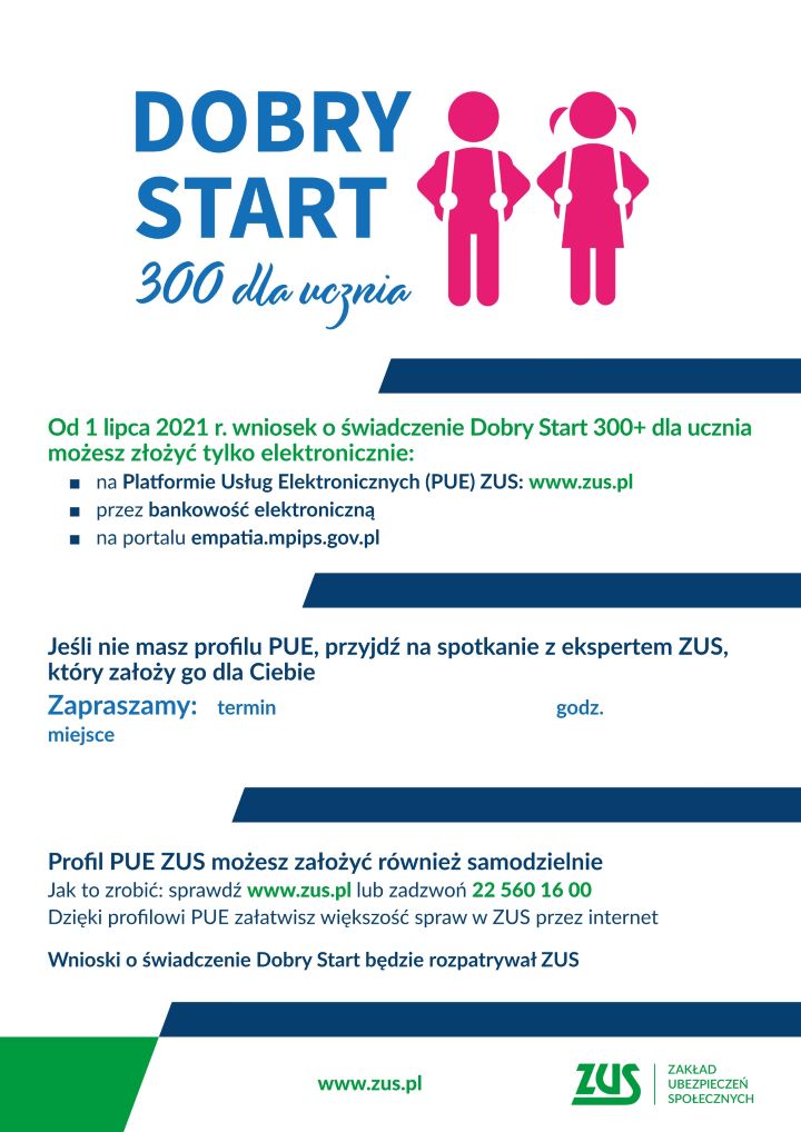 Plakakt progrmu Dobry Start