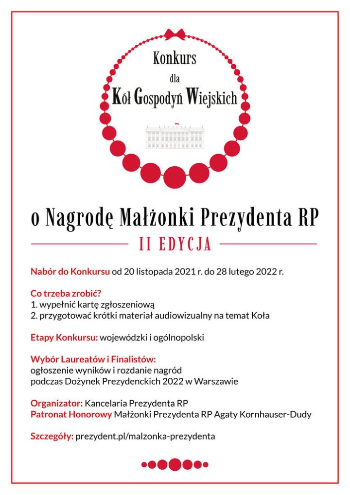Konkurs dla Kół Gospodyń Wiejskich
