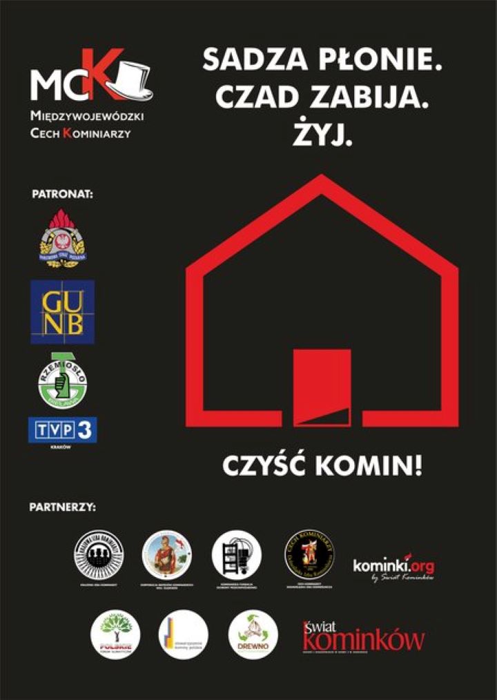 Sadza płonie, czad zabija - baner 