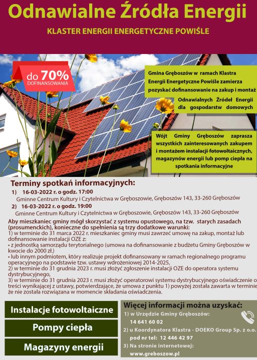 Odnawialne źrodła energii - informacja