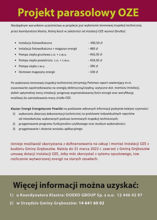 Odnawialne źrodła energii - informacja