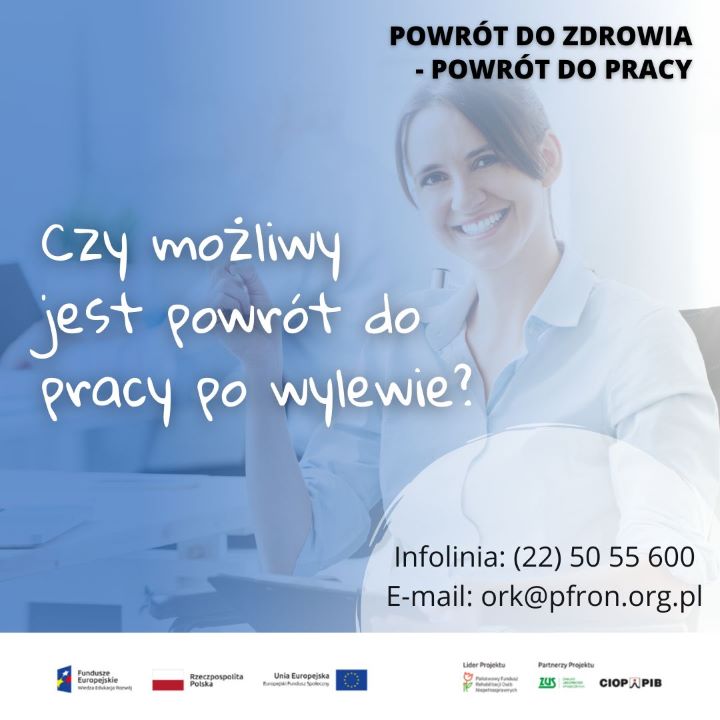 Powrót do zdrowia powrót do pracy - plakat 