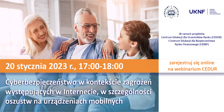 Webinar CEDUR dla seniorów
