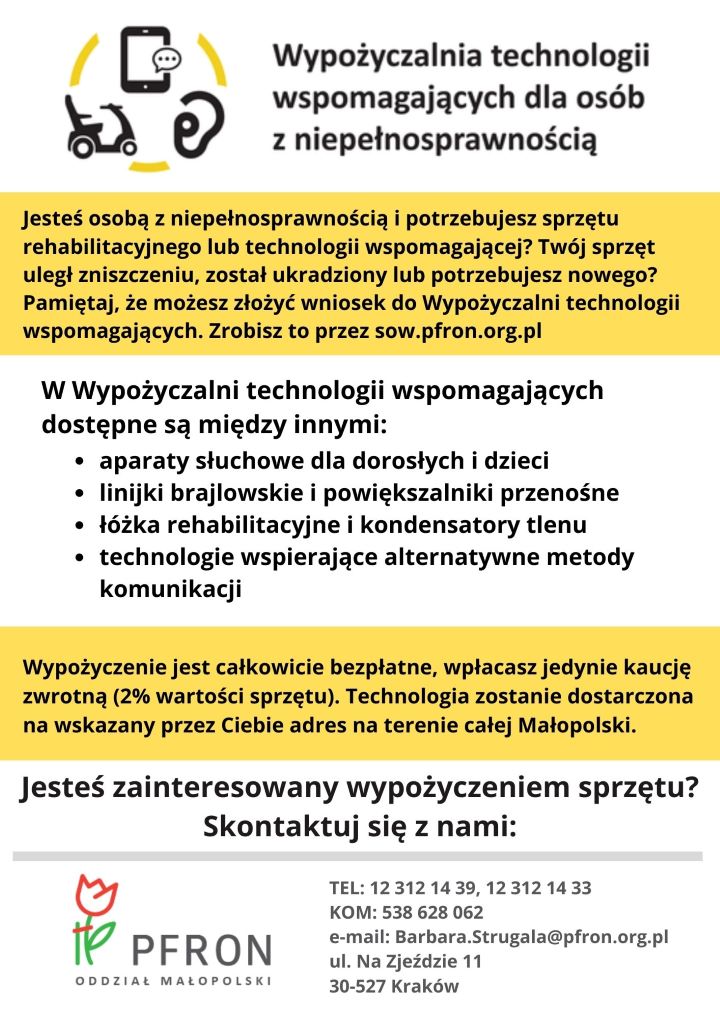 Wypożyczalnia  ulotka