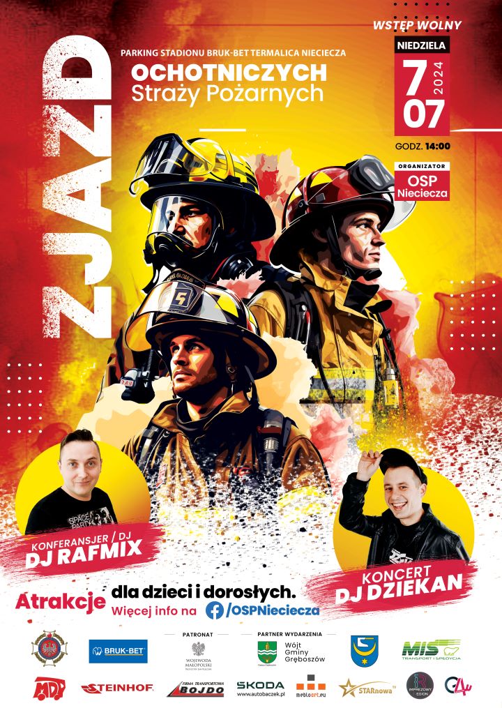Plakat Zjazd OSP