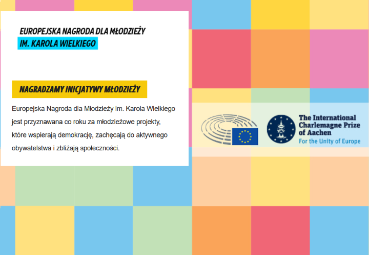 Plakat Europejska Nagroda dla Młodzieży im. Karola Wielkiego 2025